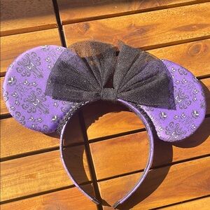 Haunted Mansion purple wallpaper Mickey ears
